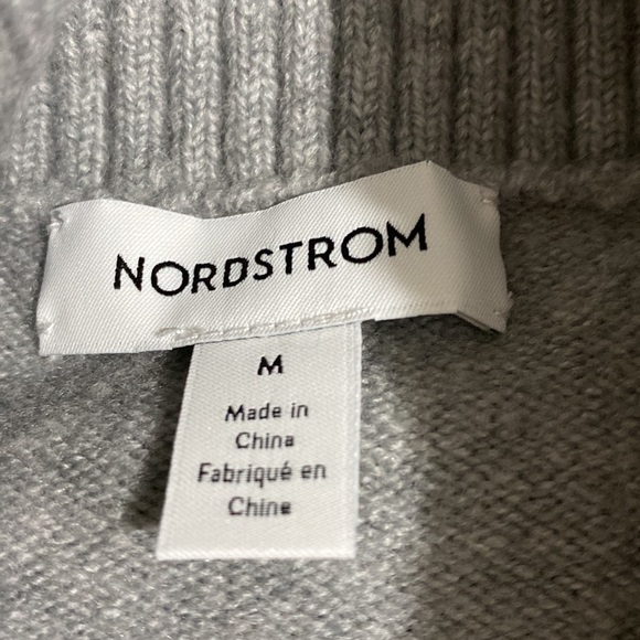 Nordstrom Grey Heather Turtle Neck Sweater Size M - Picture 12 of 12
